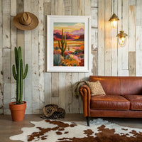 Saguaros Paint Their Evening Stories