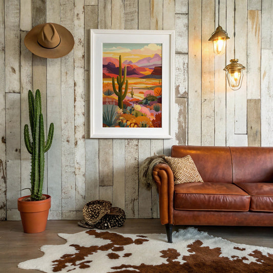 Saguaros Paint Their Evening Stories