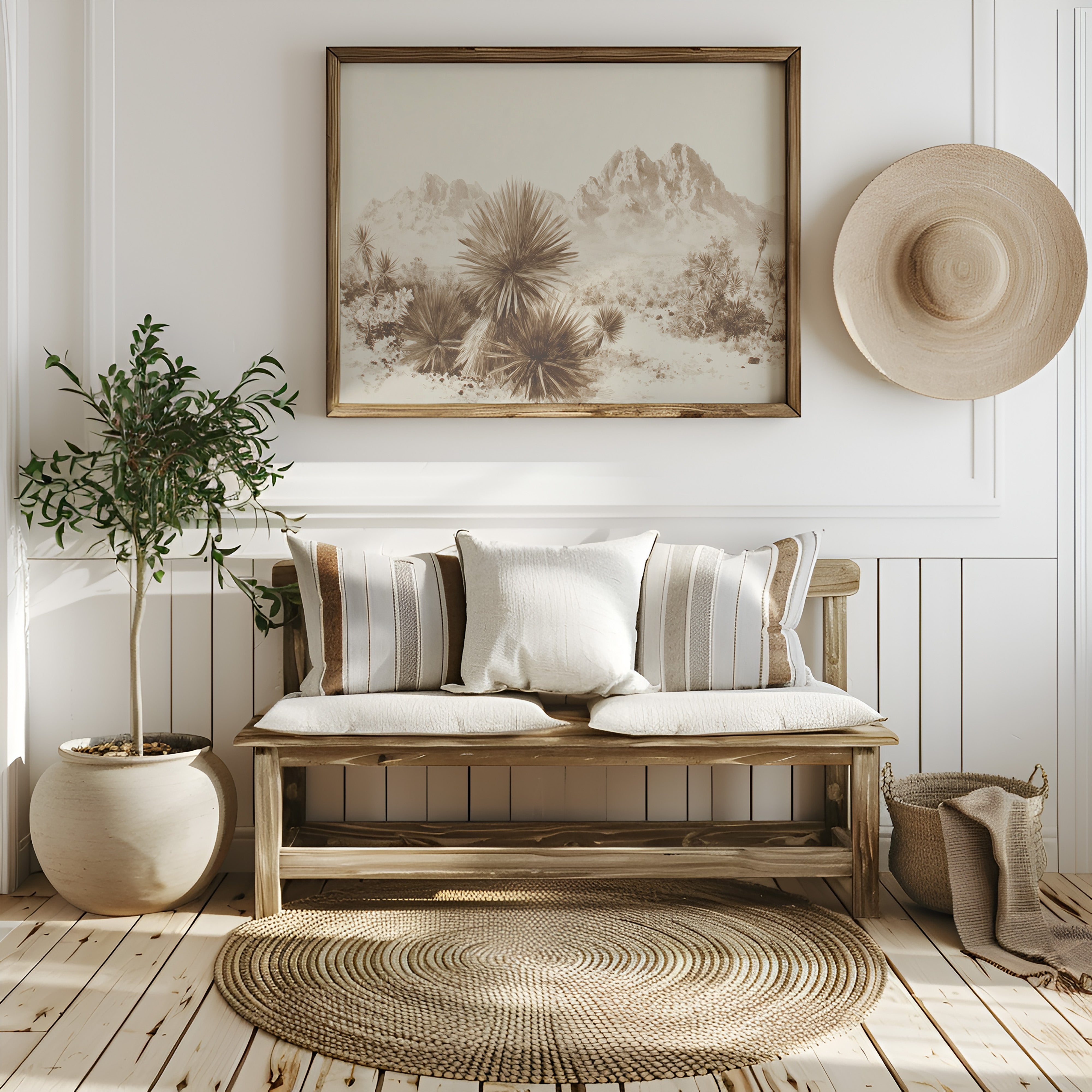 Yucca Blooms Pierce Desert Dawn