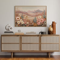 Desert Blooms Dance Among Mountains