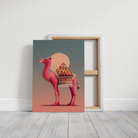 Pink Camel at Sunset