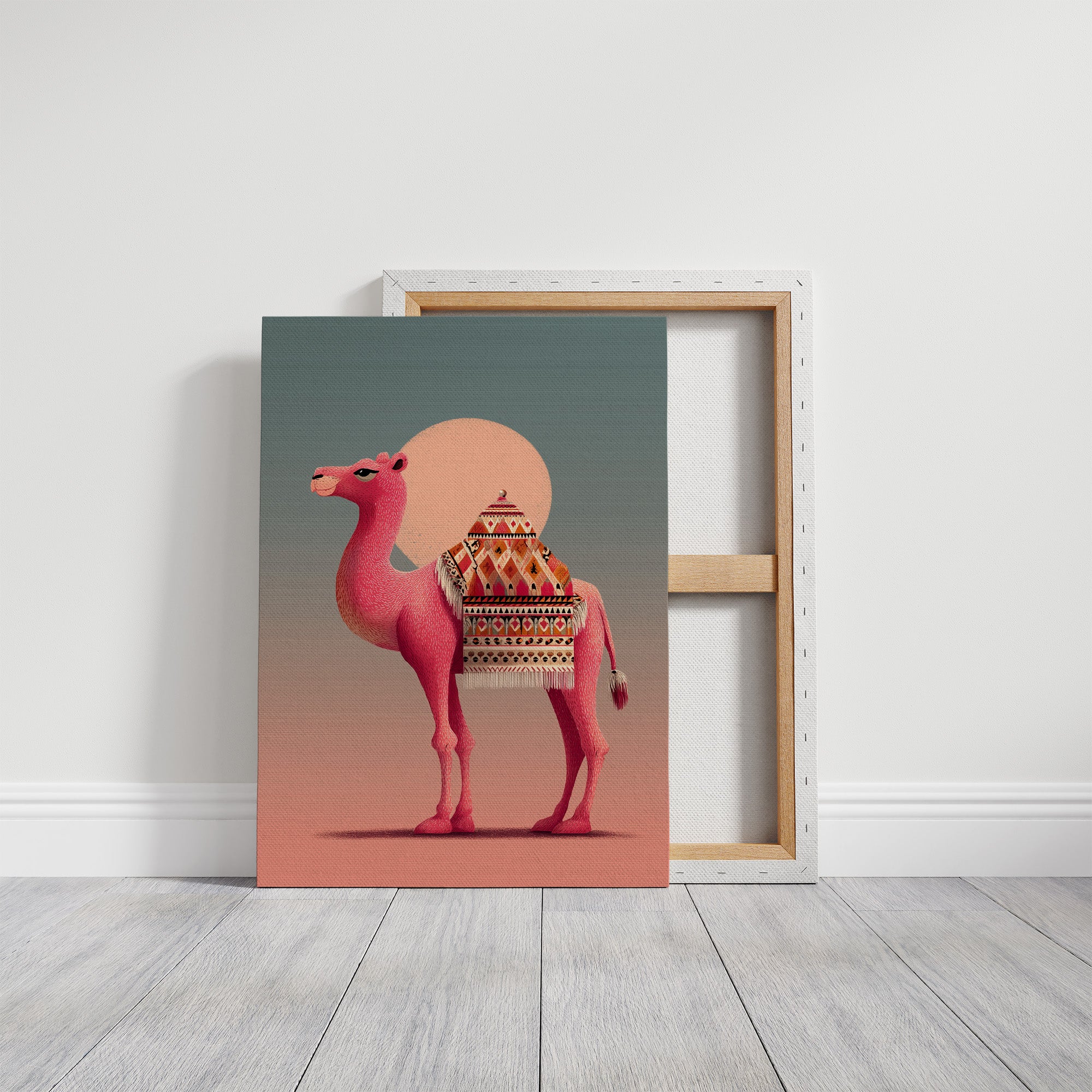 Pink Camel at Sunset