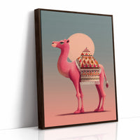 Pink Camel at Sunset