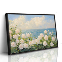 Coastal Roses Watch Distant Sails