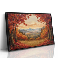 Autumn Maples Frame Mountain Gold