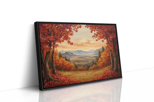 Autumn Maples Frame Mountain Gold