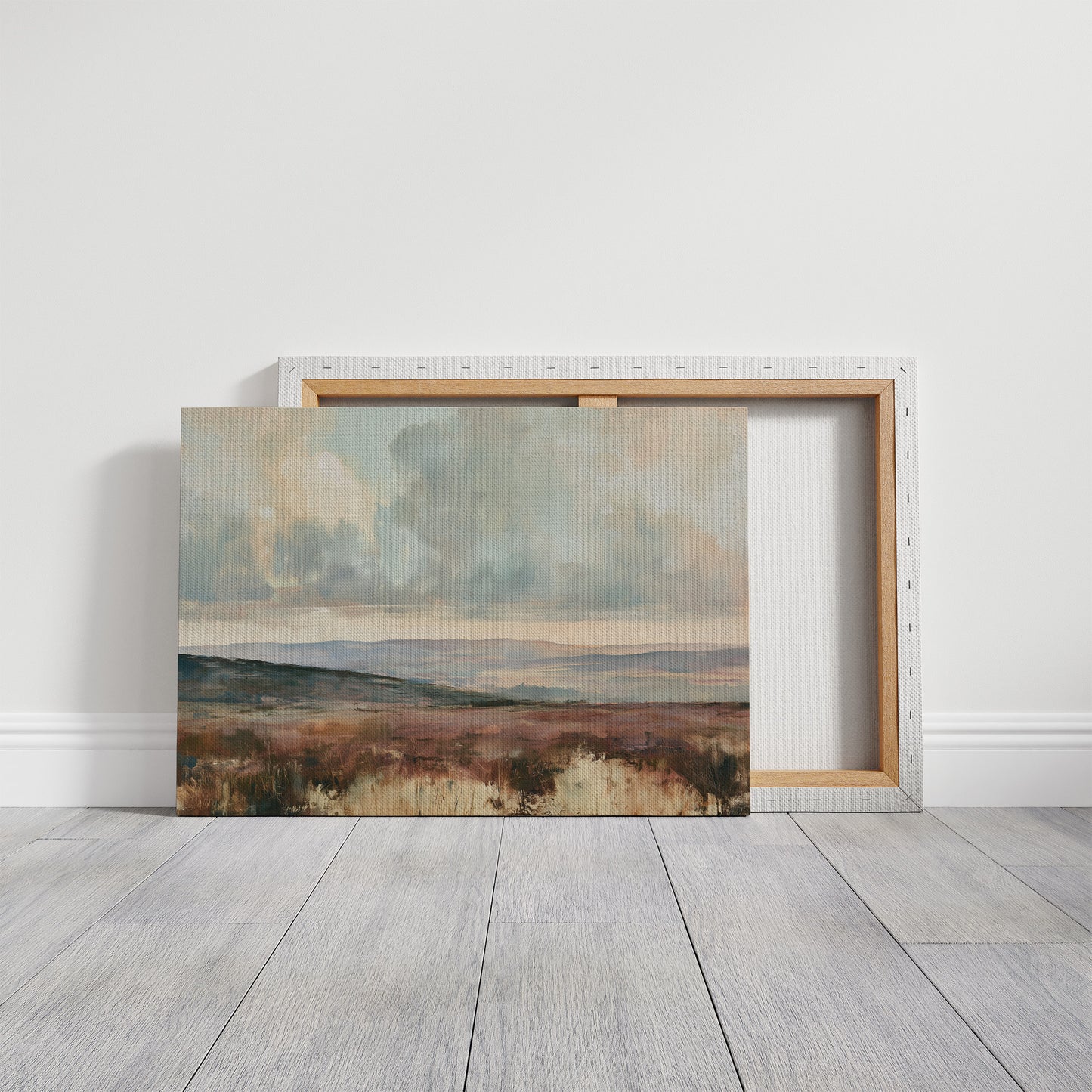 Quiet Moor Under Pale Sky