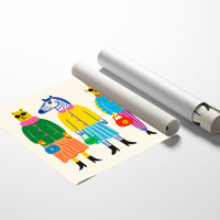 The Fashion Herd – Stylish Animal Friends Wall Art