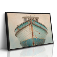 Weathered Vessel Awaits The Tide