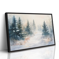 Snow Softens The Forest Path