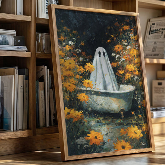 A Ghost Among Golden Petals
