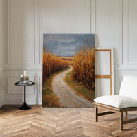 Autumn Path Through Golden Fields