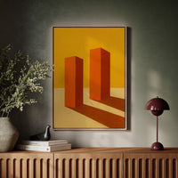 Monoliths Cast Long Desert Shadows