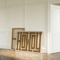Bold Howdy Western Typography Print