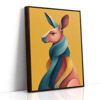 Kangaroo in Color Waves
