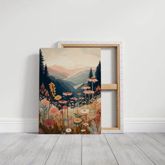 Fields Where Mountains Embrace Light