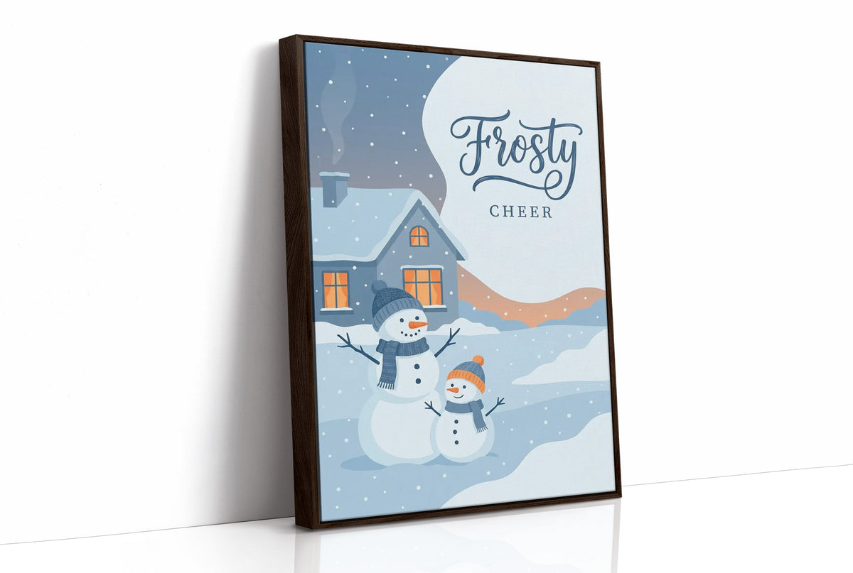 Frosty Cheer: Snow Family Portrait