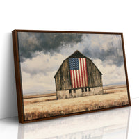 Old Glory in the Wheat Field