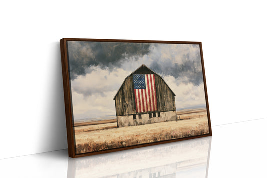 Old Glory in the Wheat Field