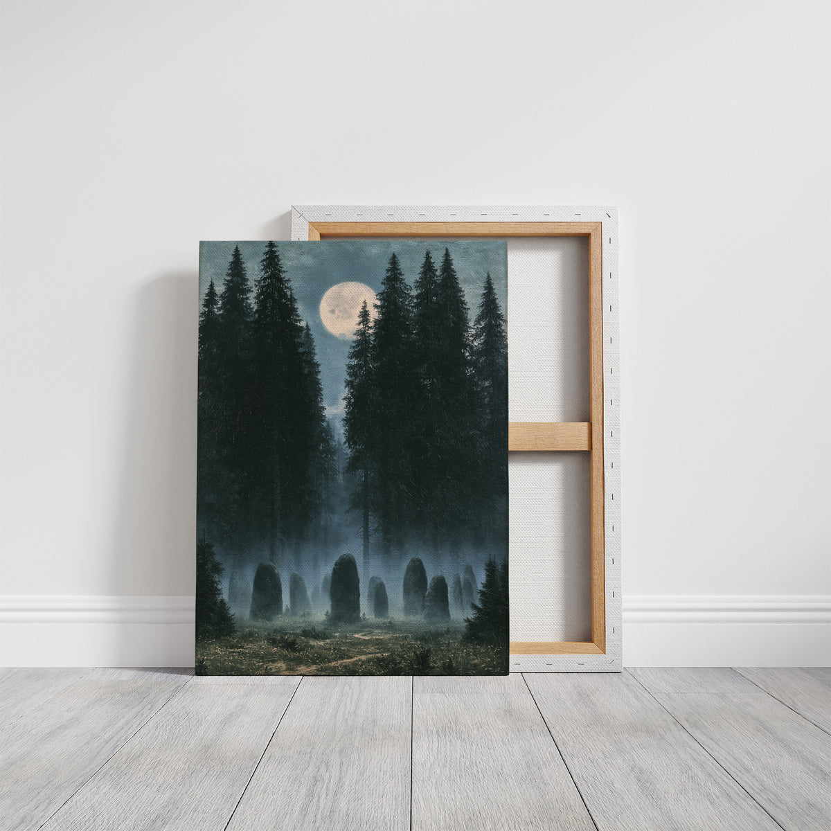 Standing Stones Keep Watch Under the Moon