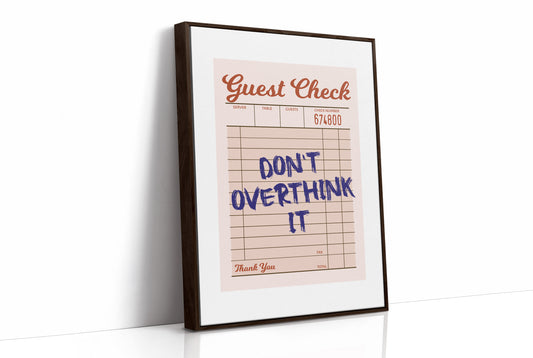 Order Up: Stop Overthinking