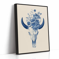 Indigo Bloom Upon Ancient Bone
