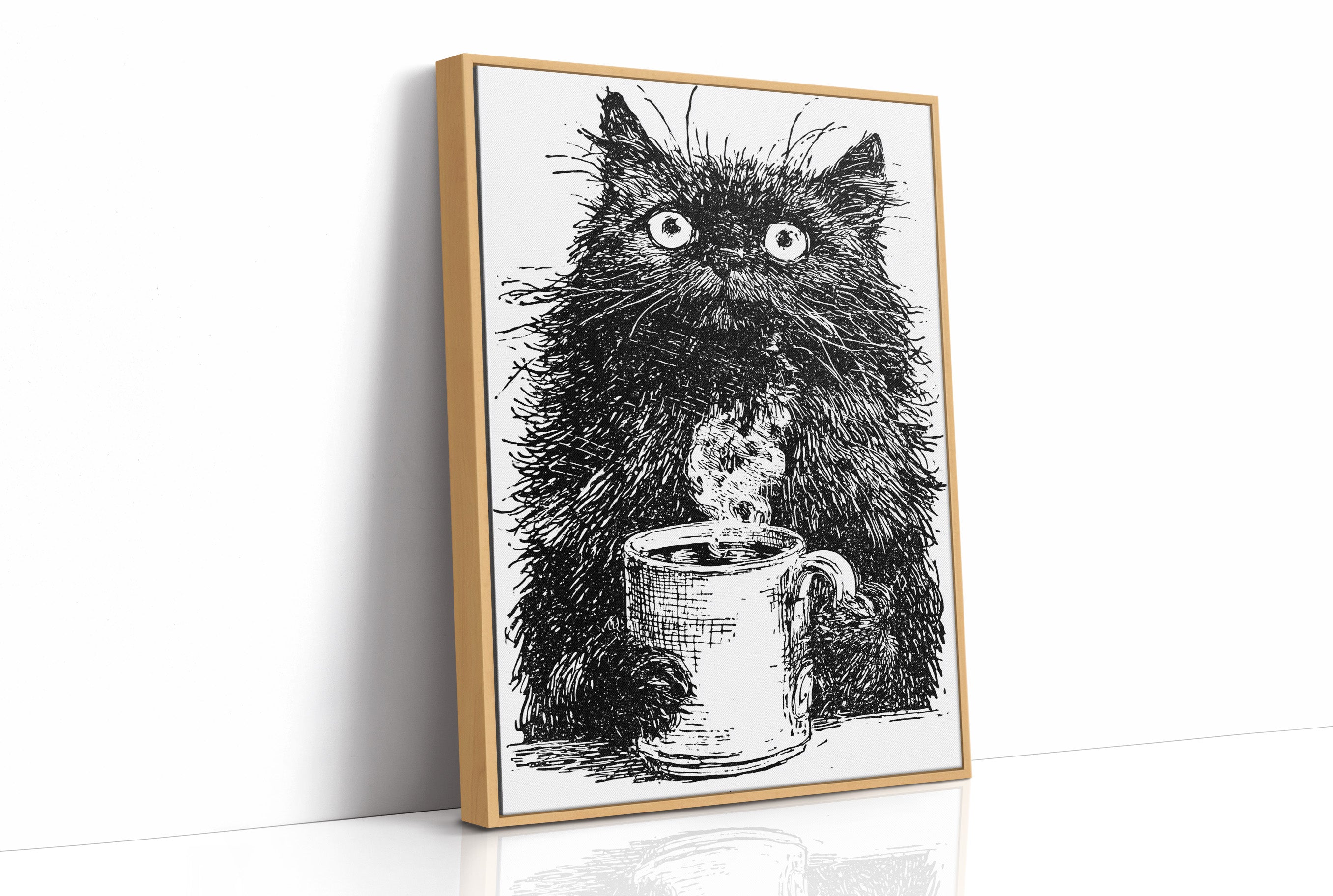 Cat After Too Much Coffee