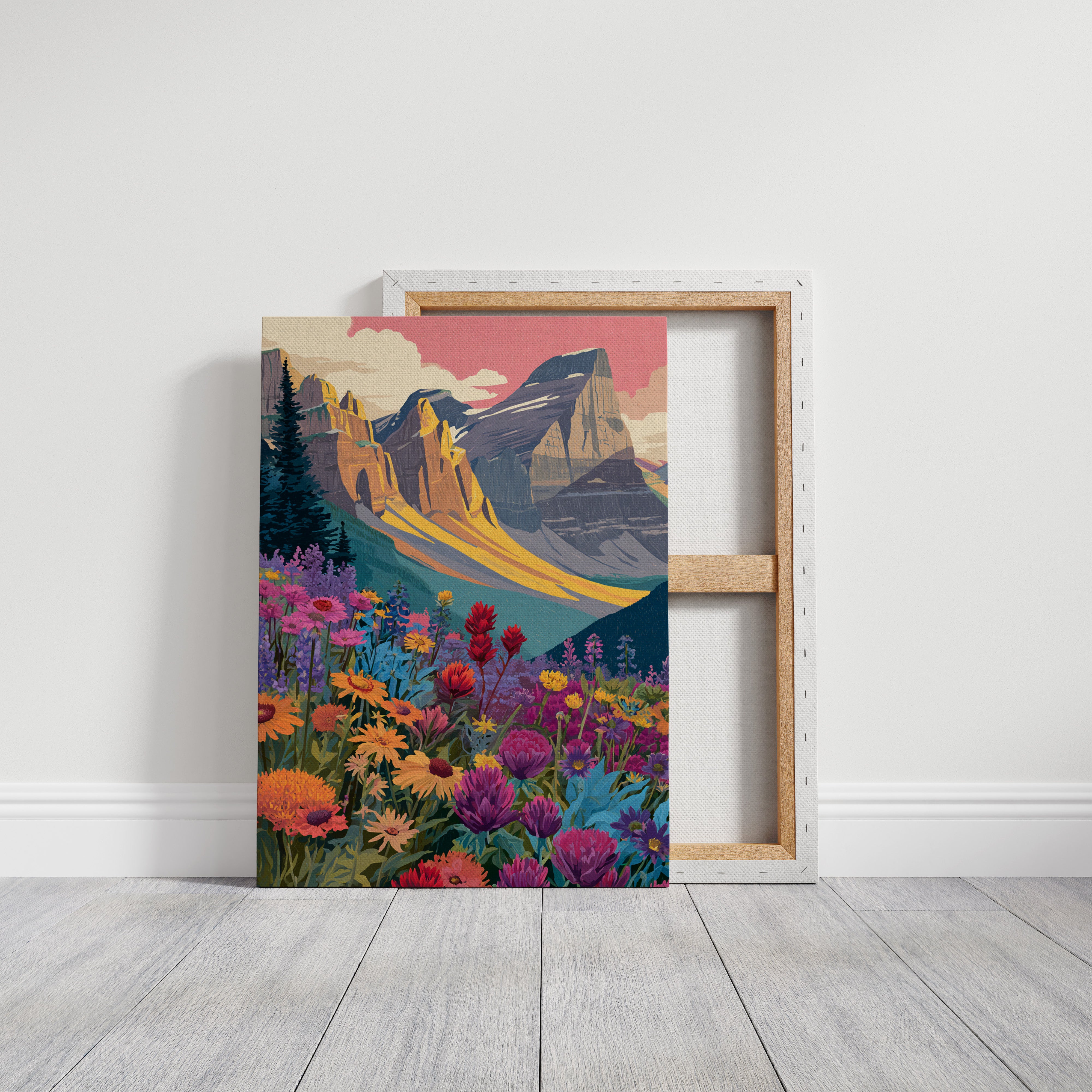 When Mountains Kiss the Meadow