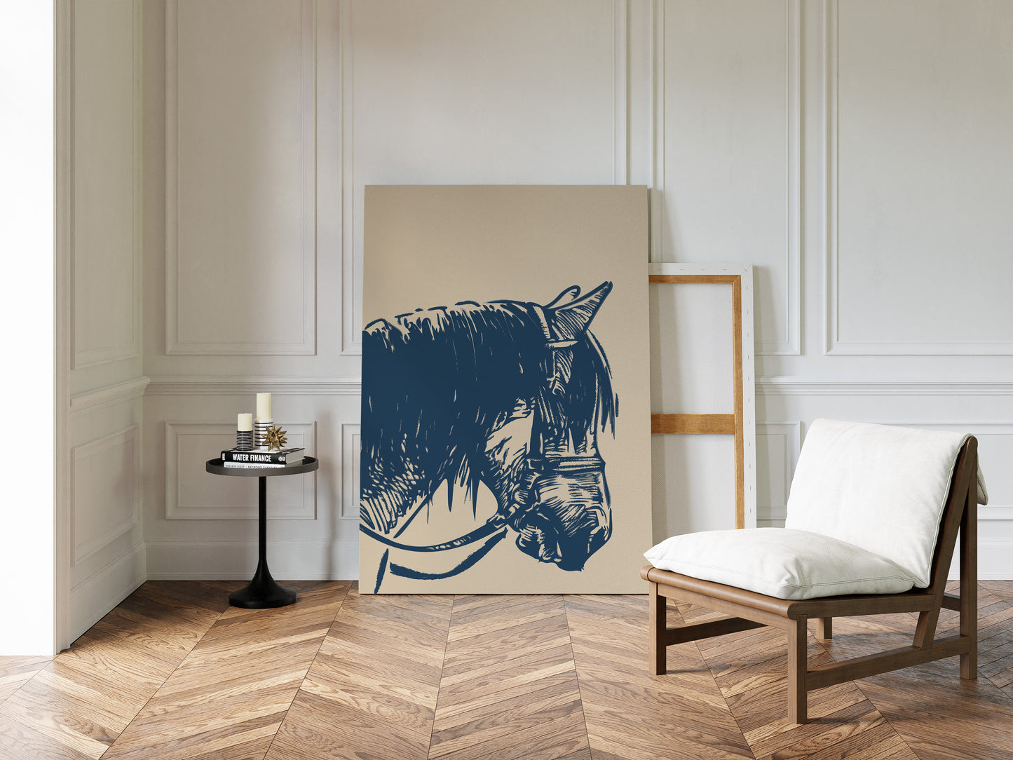 Midnight Blue Stallion Speaks Softly