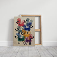 A Parade of Playful Poodles