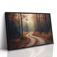 Autumn Roads Wind Through Golden Mist