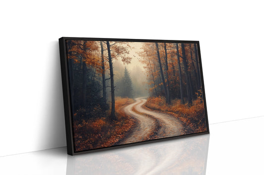 Autumn Roads Wind Through Golden Mist