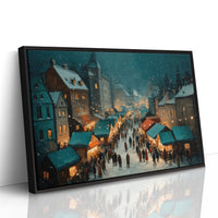 Snow Falls on the Market Square