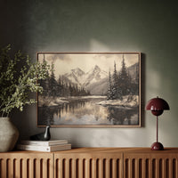 Winter's Mirror Shows Mountain Tales