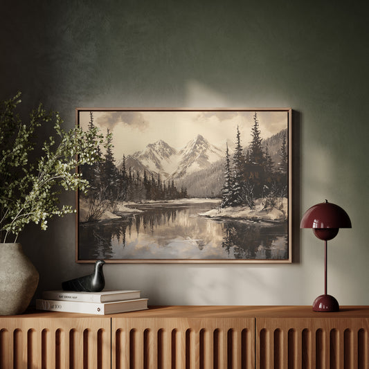 Winter's Mirror Shows Mountain Tales