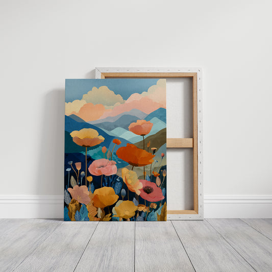 Mountains Blooming with Colorful Life