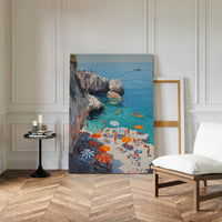 Summer Floats Along Mediterranean Cliffs