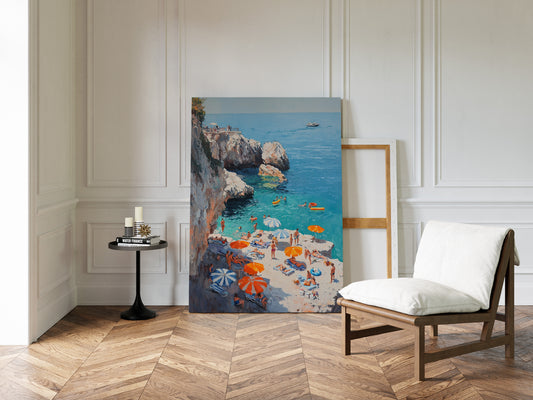Summer Floats Along Mediterranean Cliffs