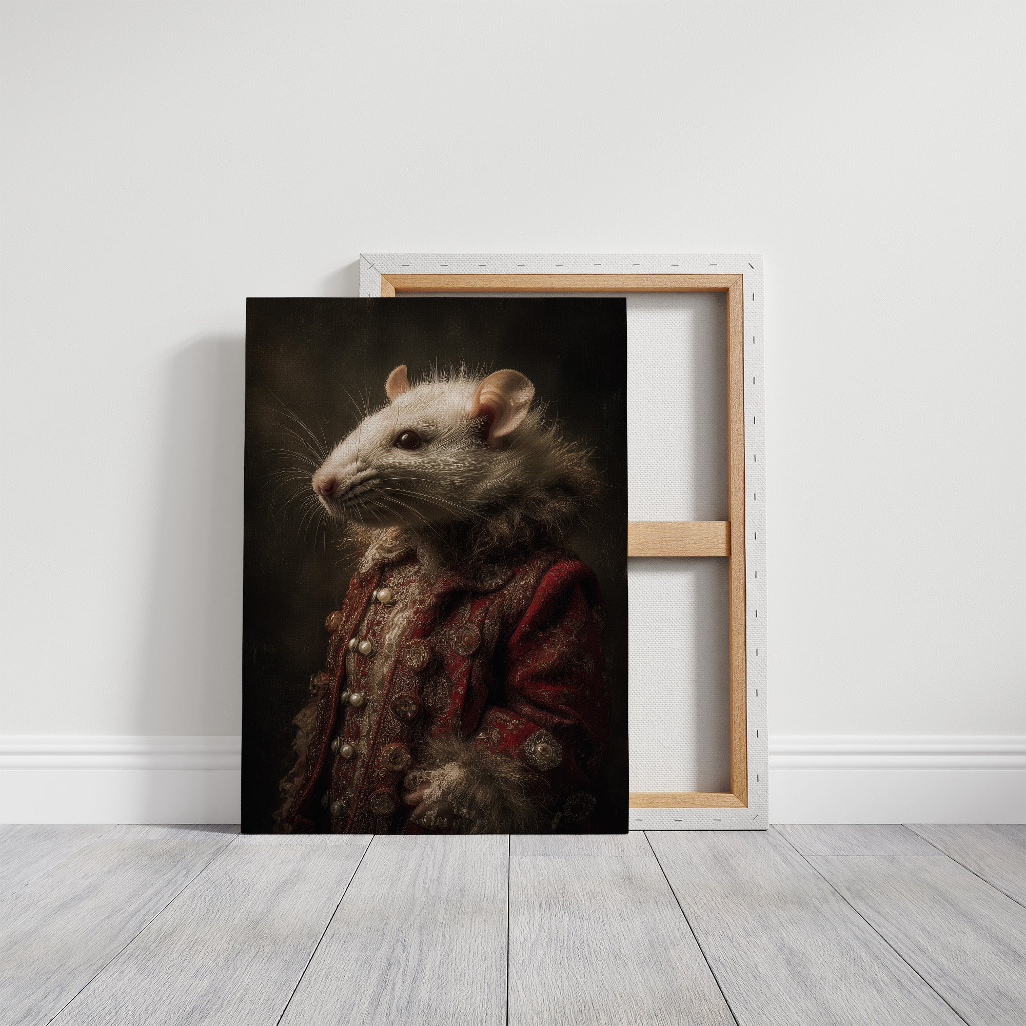 Noble Rodent In Crimson Attire