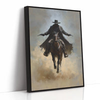 Frontier Justice Rides Through Dust