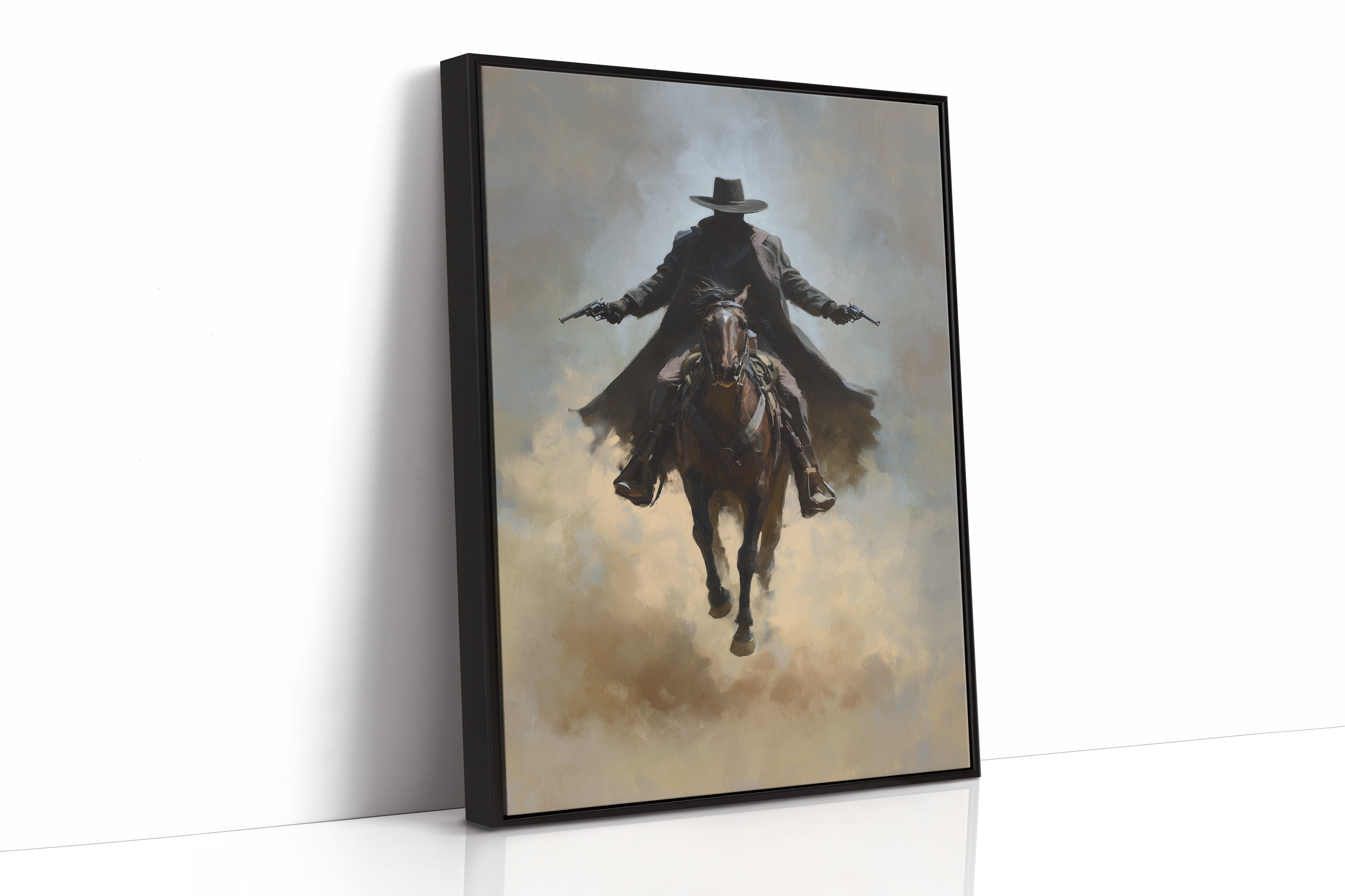 Frontier Justice Rides Through Dust