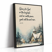 Winter Verse On Wooden Table