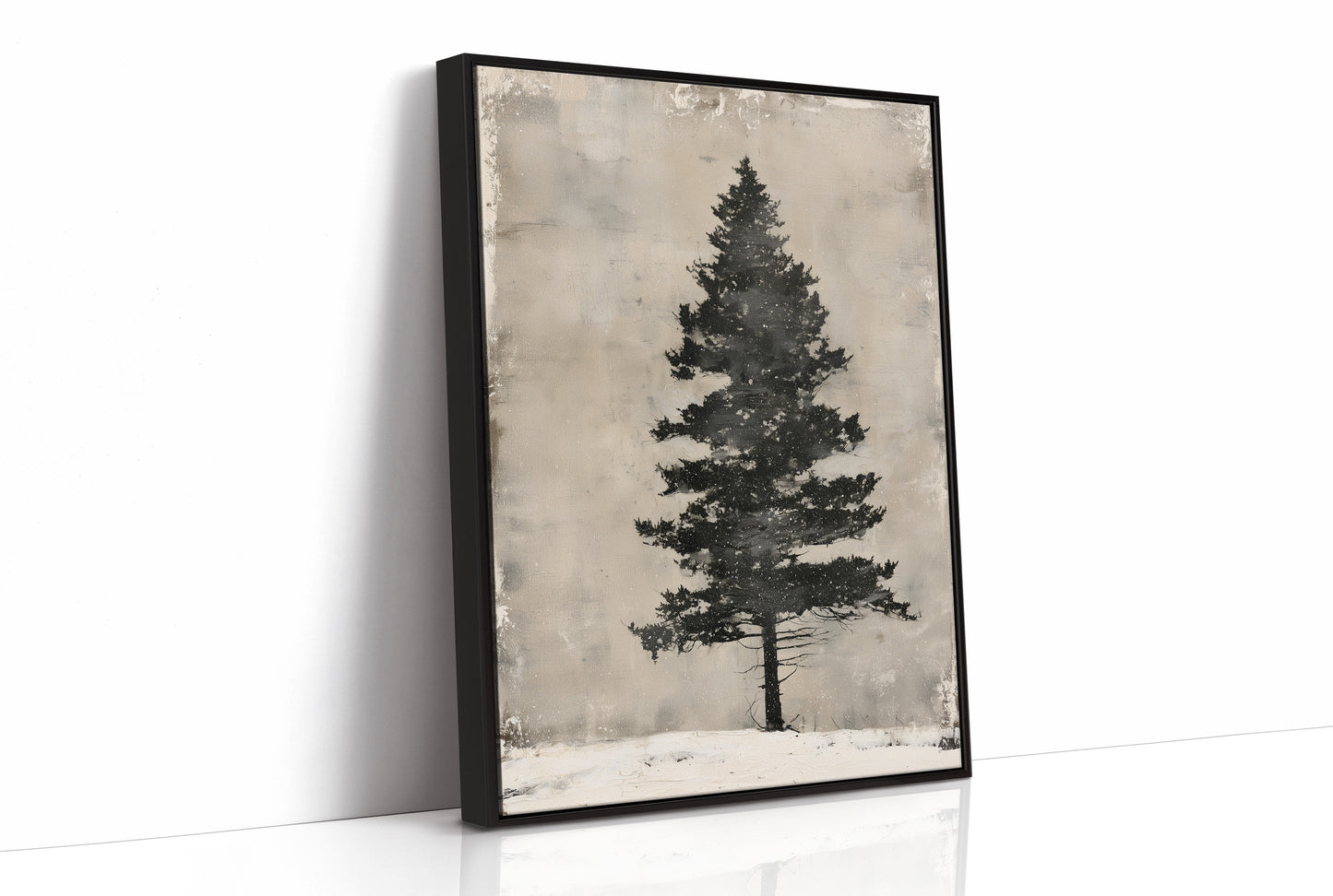 Weathered Pine, Aged Canvas