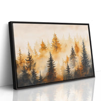Evergreens Dance In Golden Light