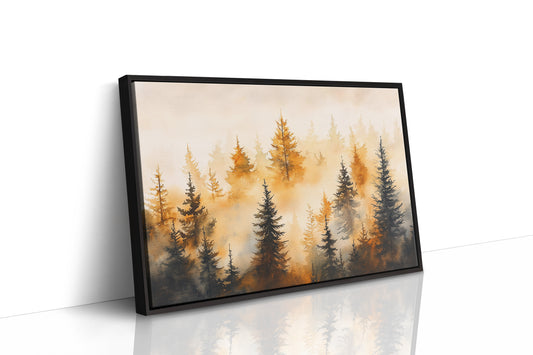 Evergreens Dance In Golden Light