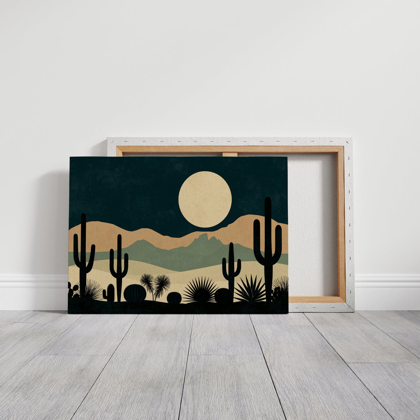 Cactus Garden Beneath the Moon