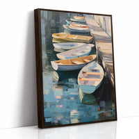 Harbor Boats Wait For Morning