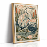 Heron In The Rippling Shallows