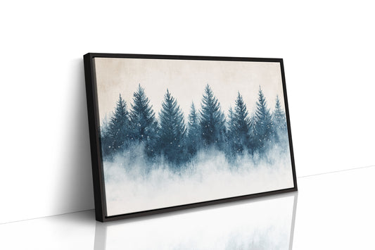 Snow Stars Dance Through Pine Night
