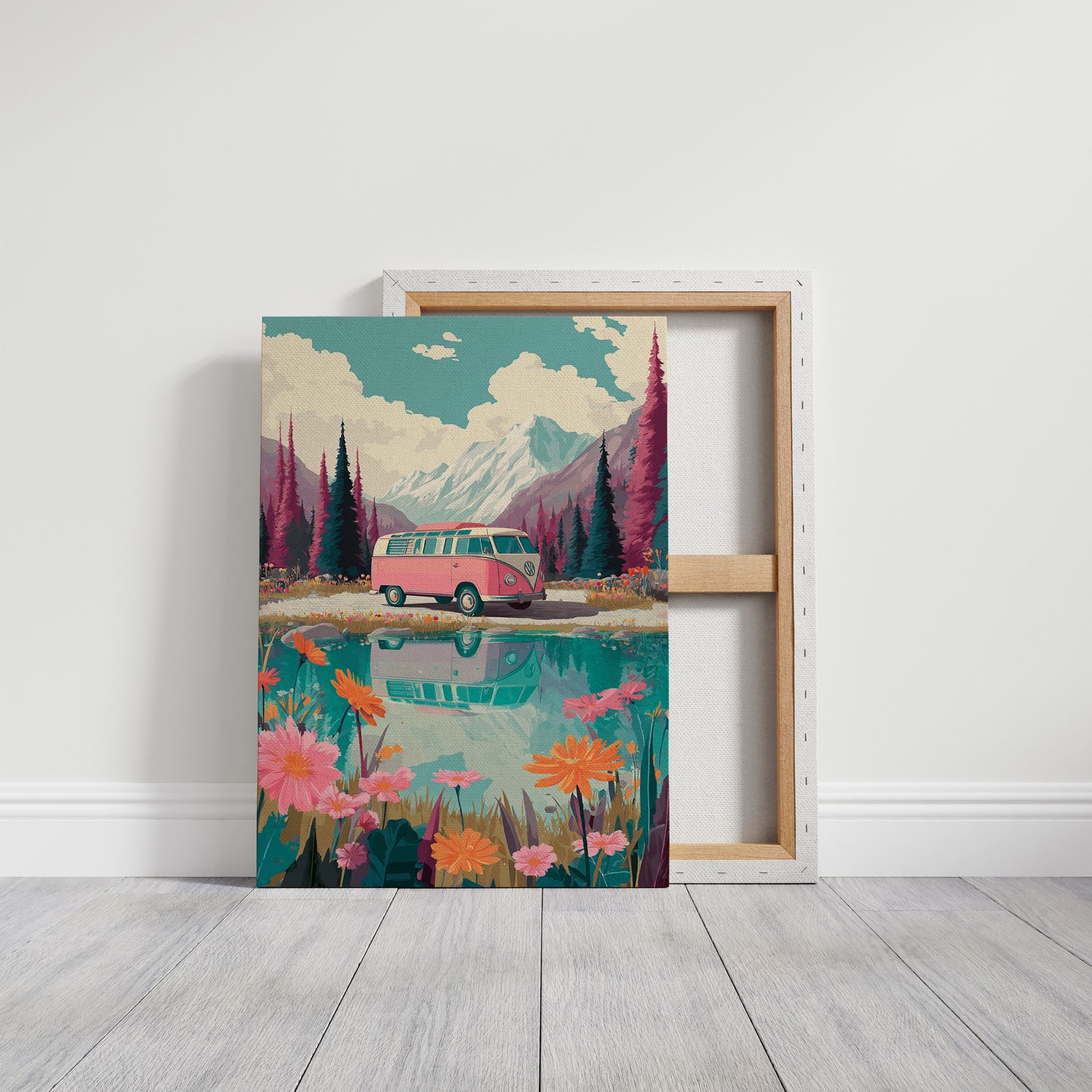 Journey Through Blooming Reflections